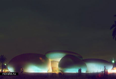 Проект Батумского аквариума от Henning Larsen Architects. Сокрытое в камнях