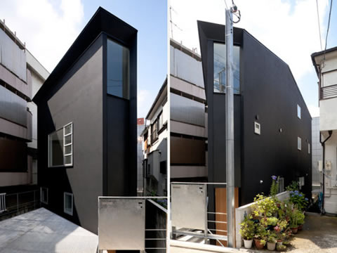 Узкий дом Oh House от Atelier Tekuto